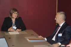 13. oktobar 2014. Predsednica Narodne skupštine u razgovaru sa predsednikom Parlamenta Albanije 